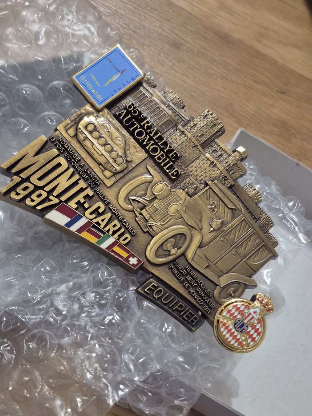 Insegne: Plaque du 65ème rallye de Monte-Carlo – Usato da Chavannes-Renens venduto da Douz13