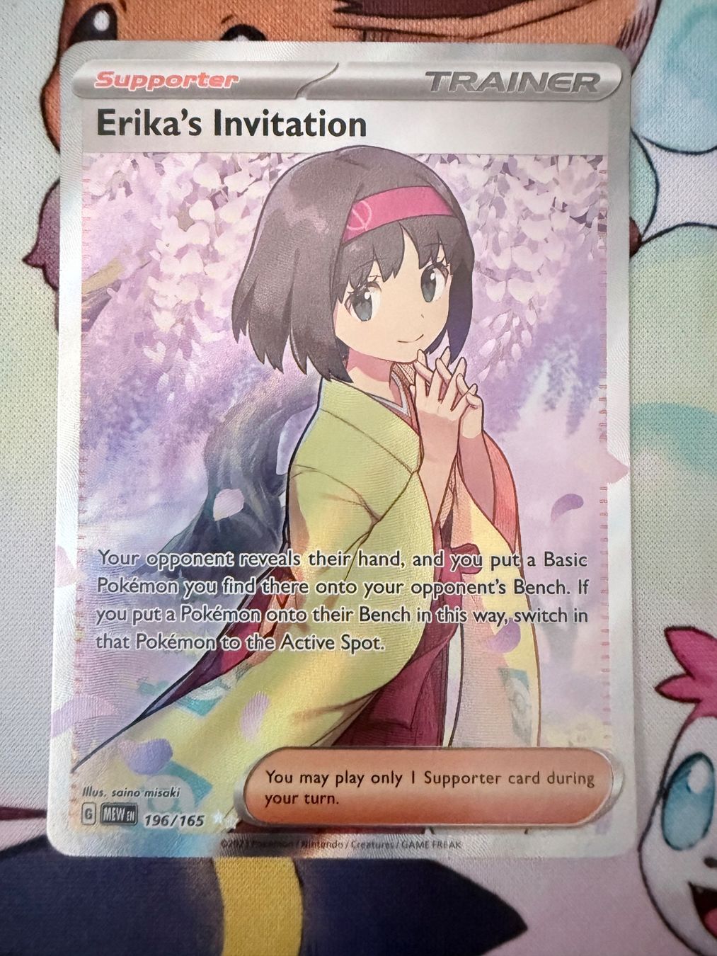 Pokémon Carte collezionabili: Pokemon 151 Erika`s Invitation 196/165 – Nuovo (secondo la descrizione) da Grindelwald venduto da DMark