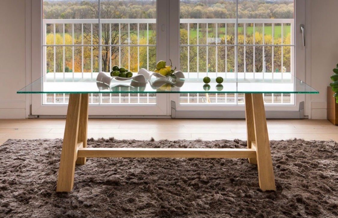 Tische: Glasplatte – Gebraucht aus Bern von Atelier.Werkstatt49