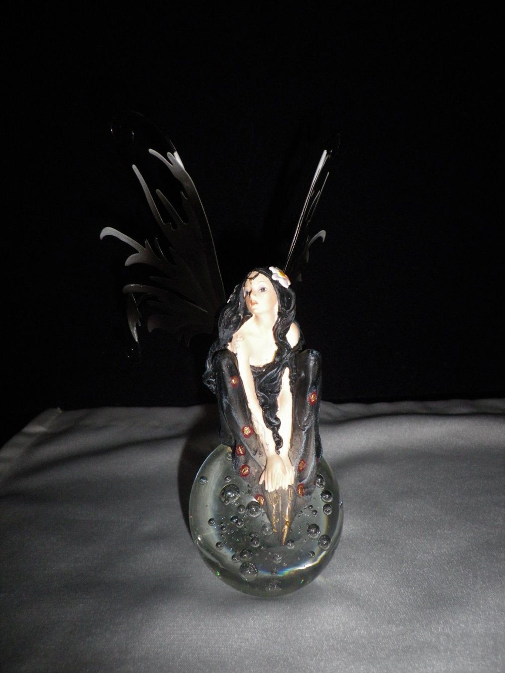 Statuette: Nacht - Elfe auf Glaskugel – Nuovo (secondo la descrizione) da Reinach BL venduto da Annodomini 3