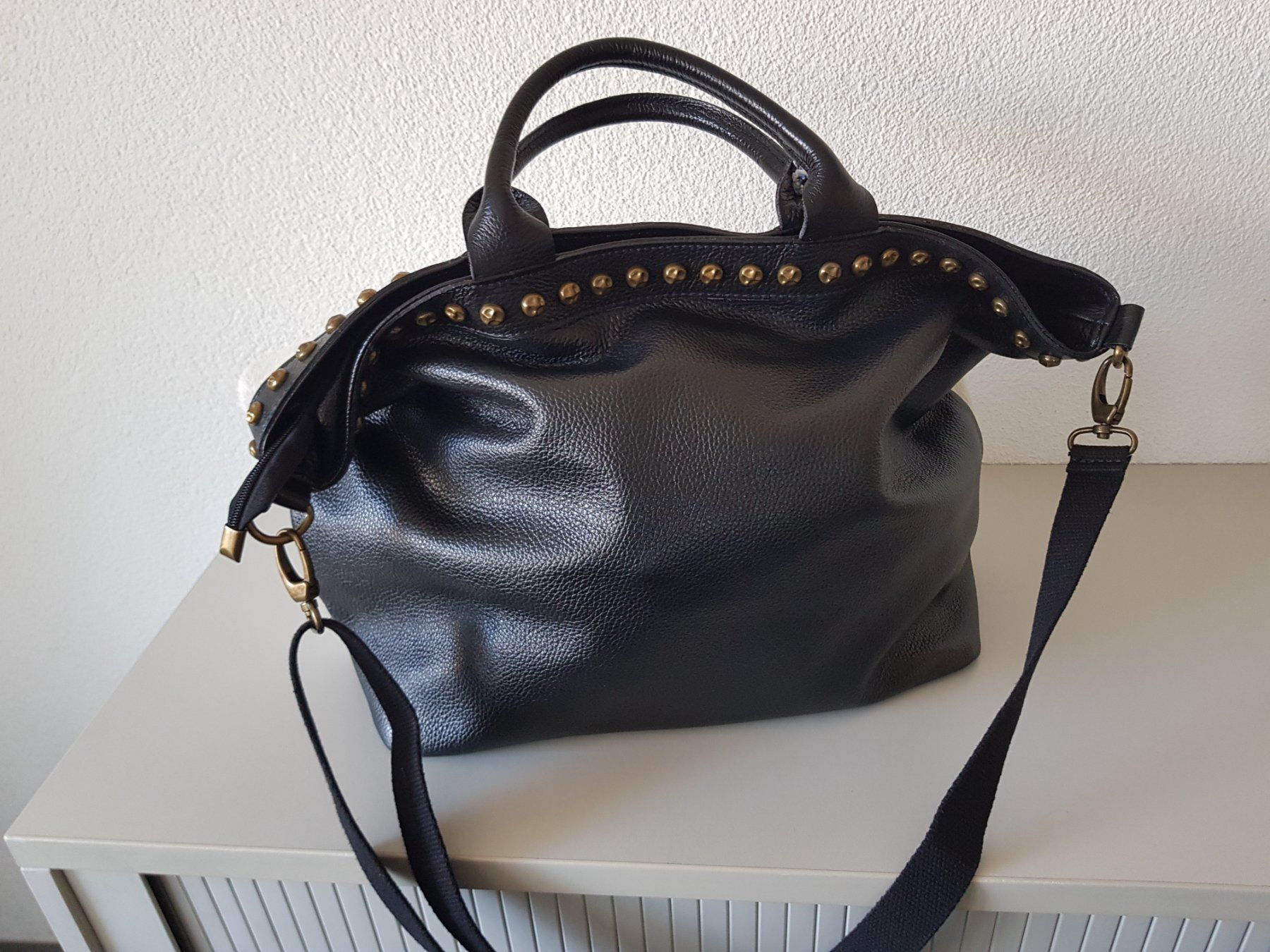 Taschen für Damen: Shopper aus Leder und echt Fell Tasche – Gebraucht aus Wohlen AG von Colina 2