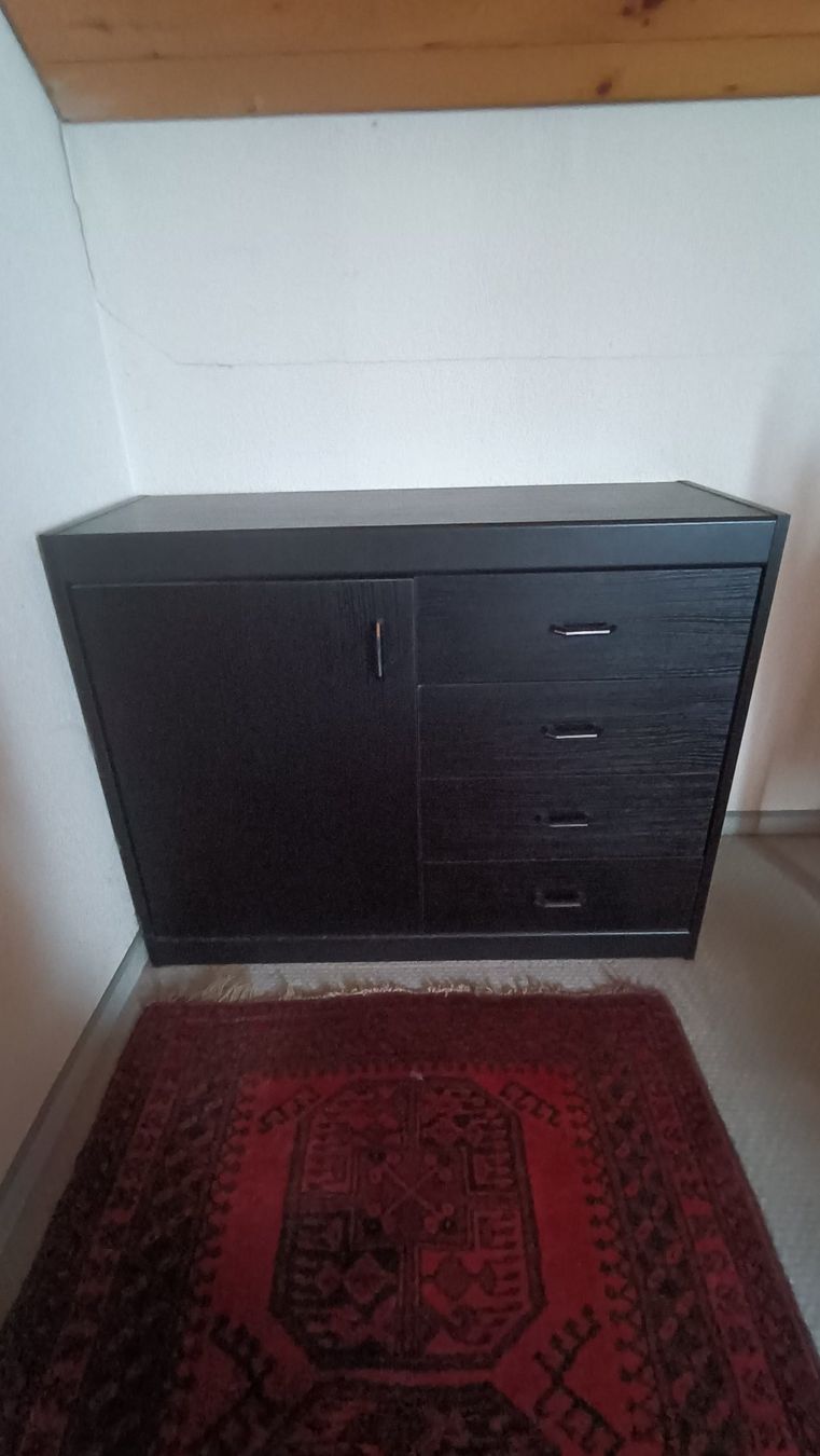 Kommoden: Sideboard schwarz mit vier Schubladen – Gebraucht aus Belp von selinez123 1