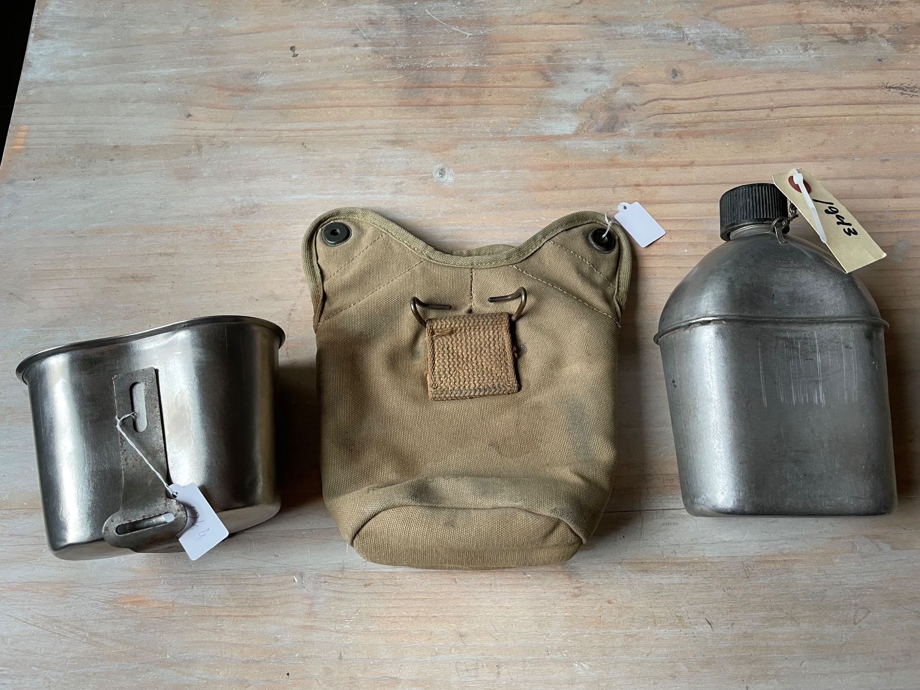 US Army Uniformi: Original us Army WW2 canteen – Usato da Oberbütschel venduto da Woodie2005 2