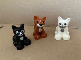 Lego Duplo 3x Katze, Tiere