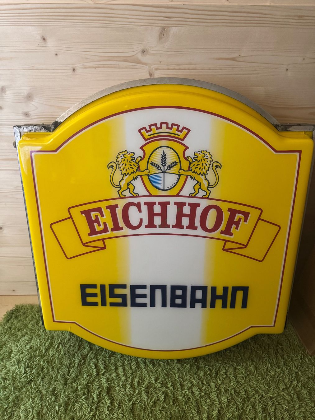 Eichhof Schilder: Eichhof, EISENBAHN, Leuchtreklame – Defekt aus Brittnau von Didu2