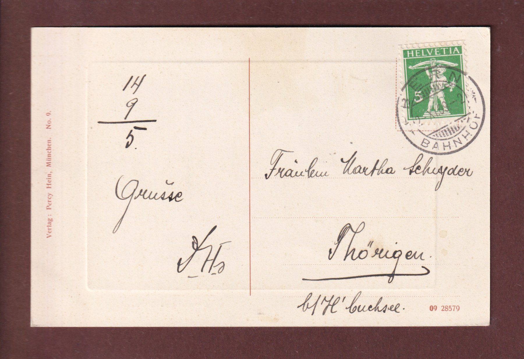 Cartoline postali: BERN - Casino - 1909 – Usato da Pully venduto da nicecards 1