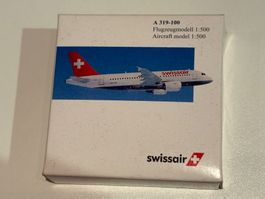 Herpa Flugzeugmodell 1:500 Swissair A319-100 neuwertig