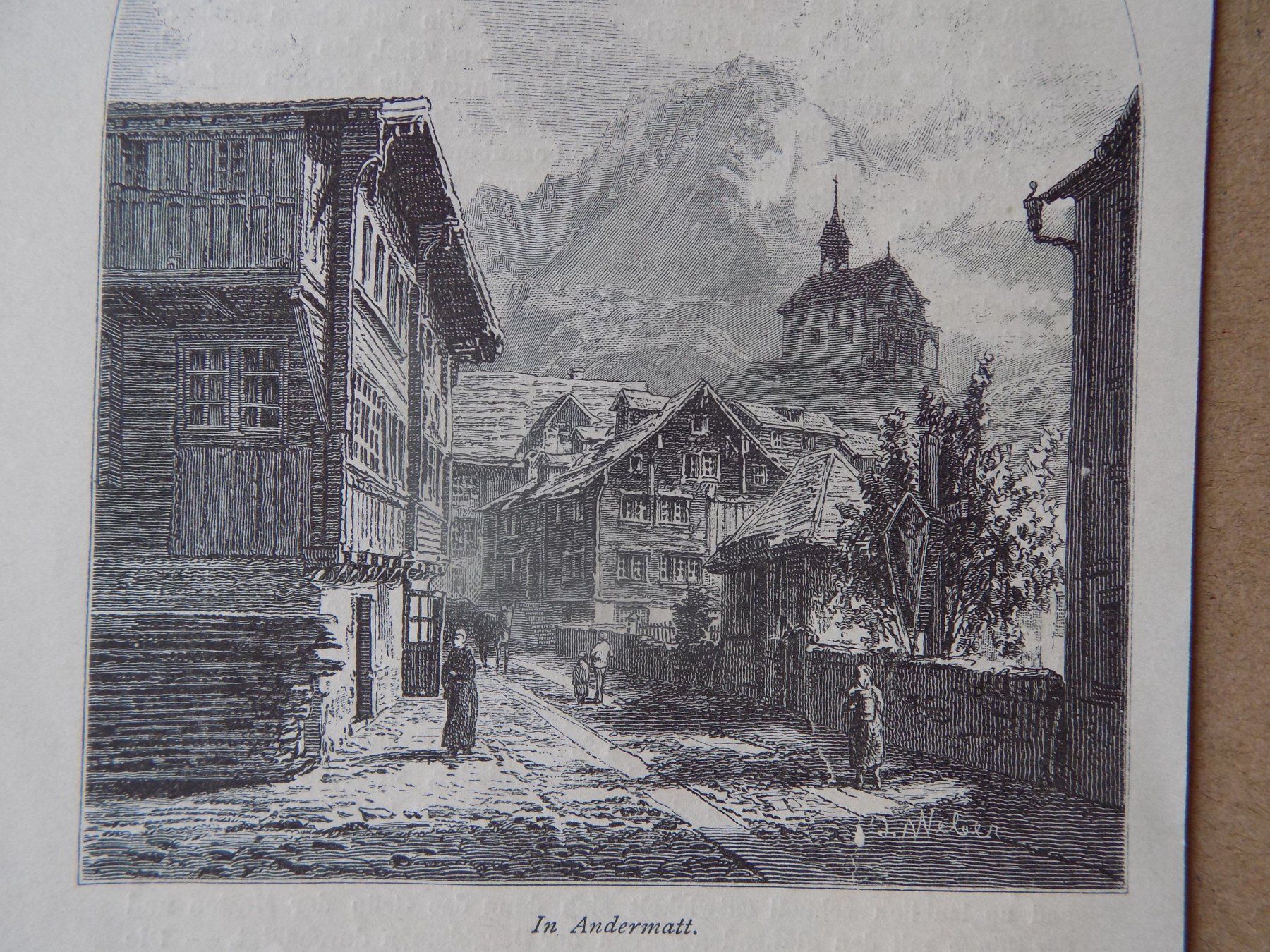 Incisioni: Andermatt  Xylographie – Usato da Risch venduto da Antikfee 5