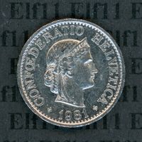 CHF___0.10 1981 -unz Abart (Fremdkörpereinschl.) 10 Rappen