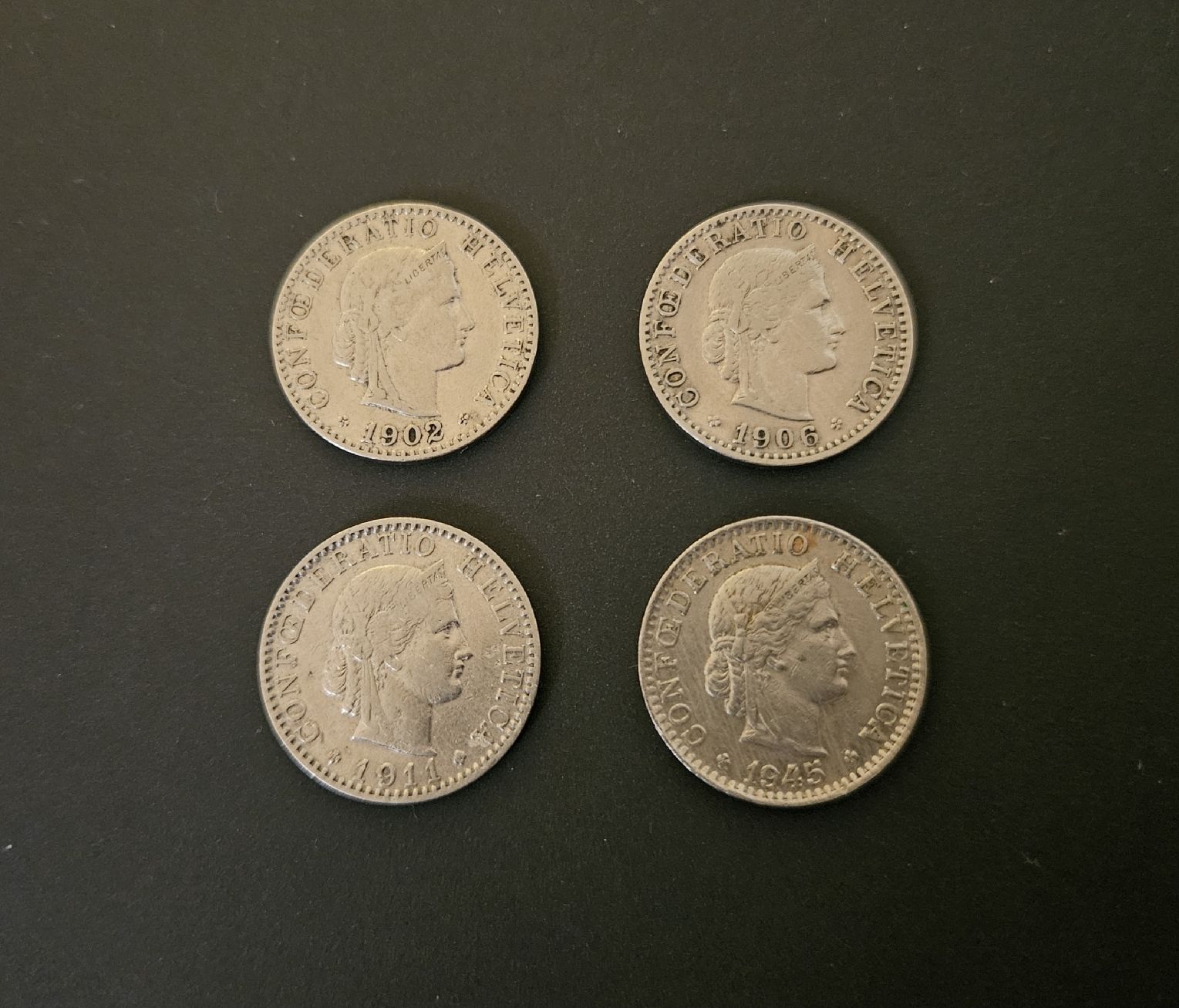 Tutti le monete: 4 alte 20-Rappenstücke  – Usato da Winterthur venduto da ManuM88