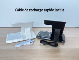 Station de Charge Sans Fil 3-en-1 Pliable - NEUF