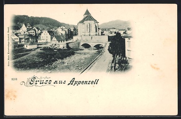 Ansichtskarten: Appenzell, Ortsansicht mit Blick auf die – Gebraucht aus Berlin von bartko-reher