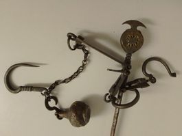 Antike Waage alte Laufgewichtswaage Metall Deko Sammlerstück