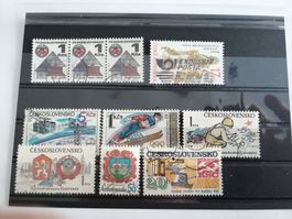 Briefmarken Tschechoslowakei / Rumänien
