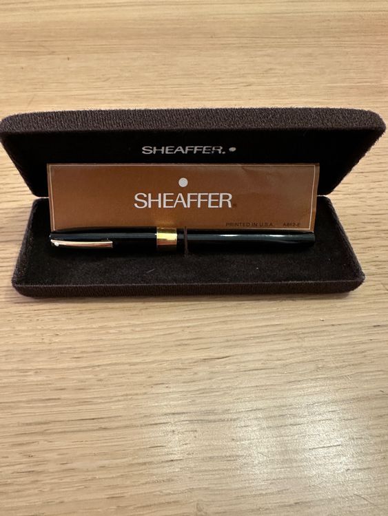 Stylo Plume Vintage SHEAFFER'S Or 14K Avec Crayons Et Boîte D'origine - Plume Medium