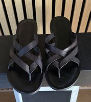 ZIGN Damen Sandalen Gr. 39 Schwarz Leder Sommer Top Zustand
