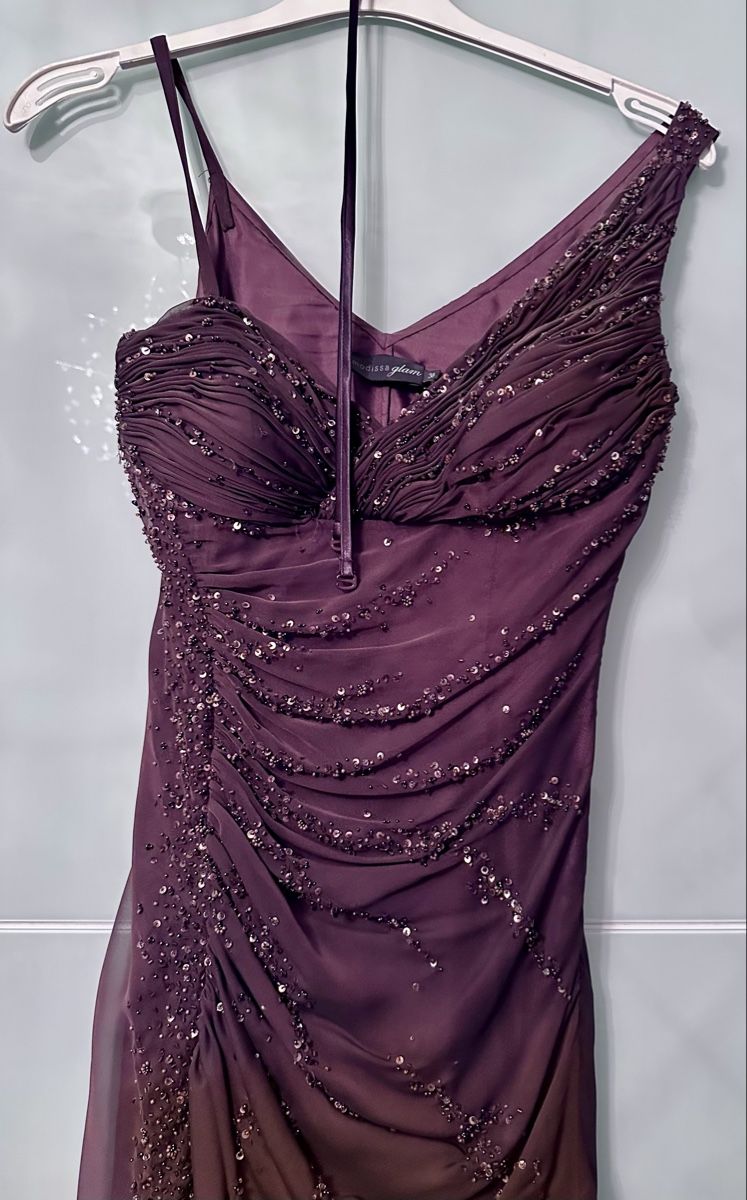 Vestiti: Langes braunes Abendkleid - Grösse 38 - Marke Modissa – Usato da Nänikon venduto da Nd73 7