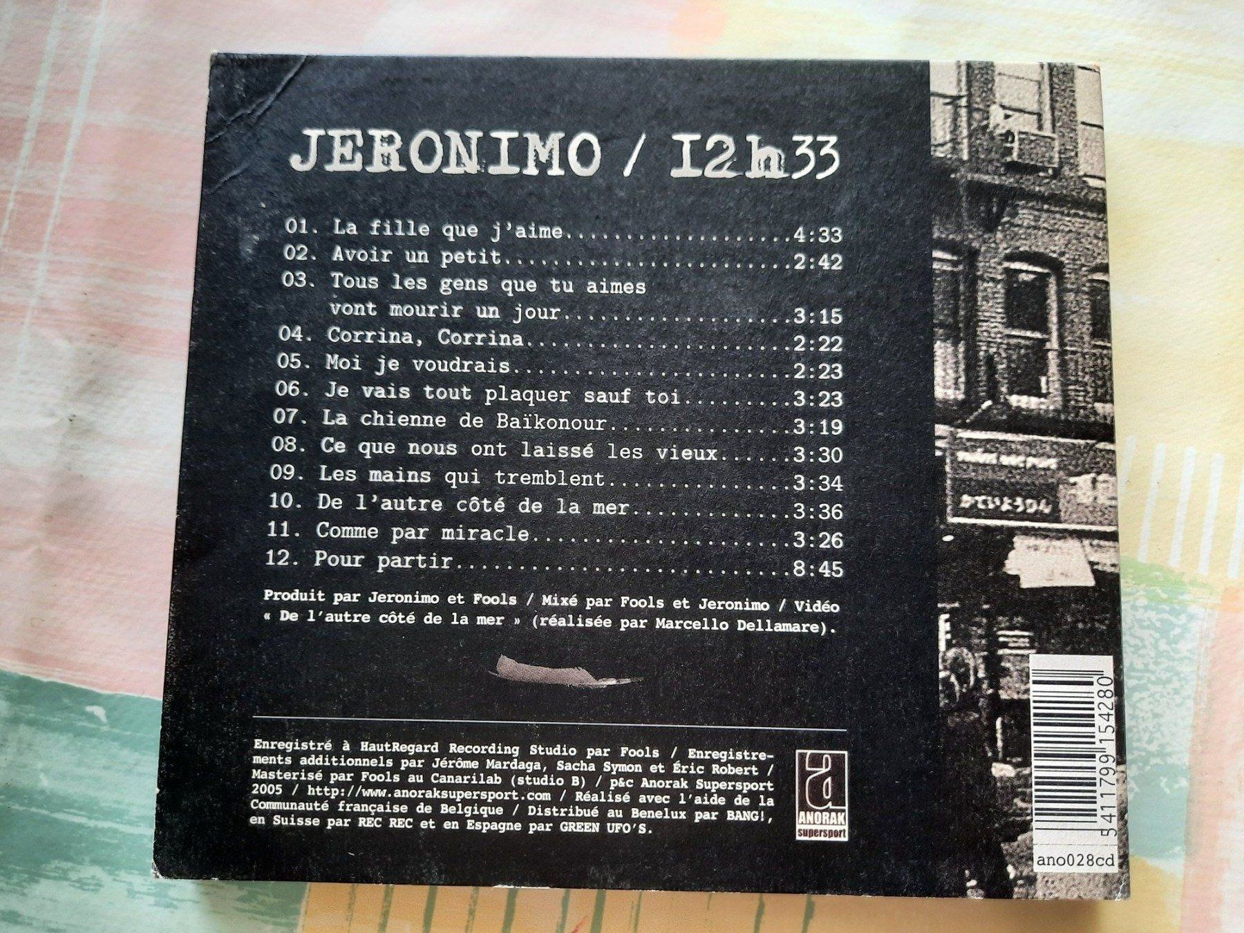 CDs: Cd Jeronimo - 12 h 33 – D'occasion à Pully par bro_n52j 1