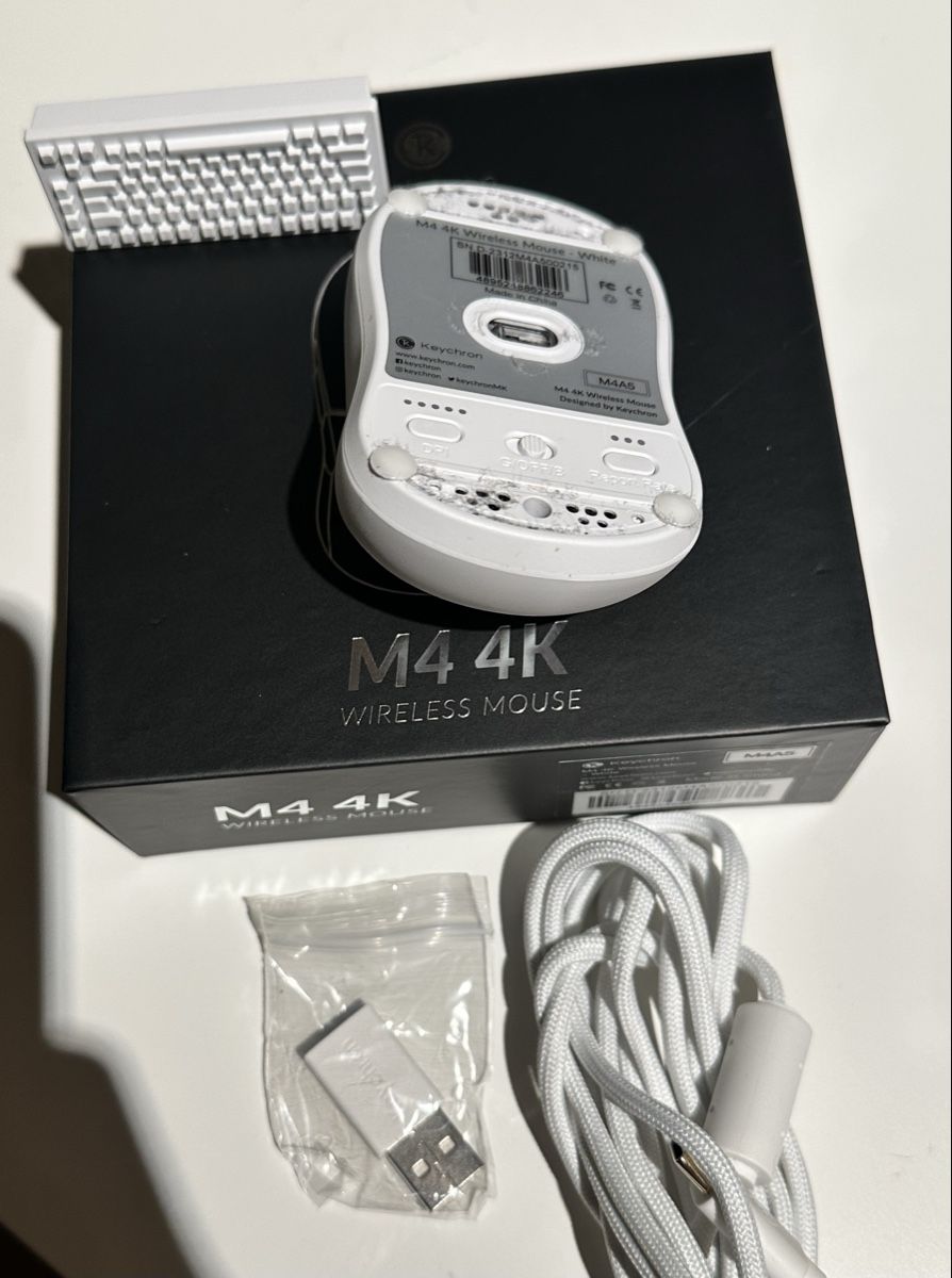 Keychron Mouse: Keychron M4 Wireless Gaming Mouse Weiss – Nuovo (secondo la descrizione) da Längenbühl venduto da ZSilu3011 2