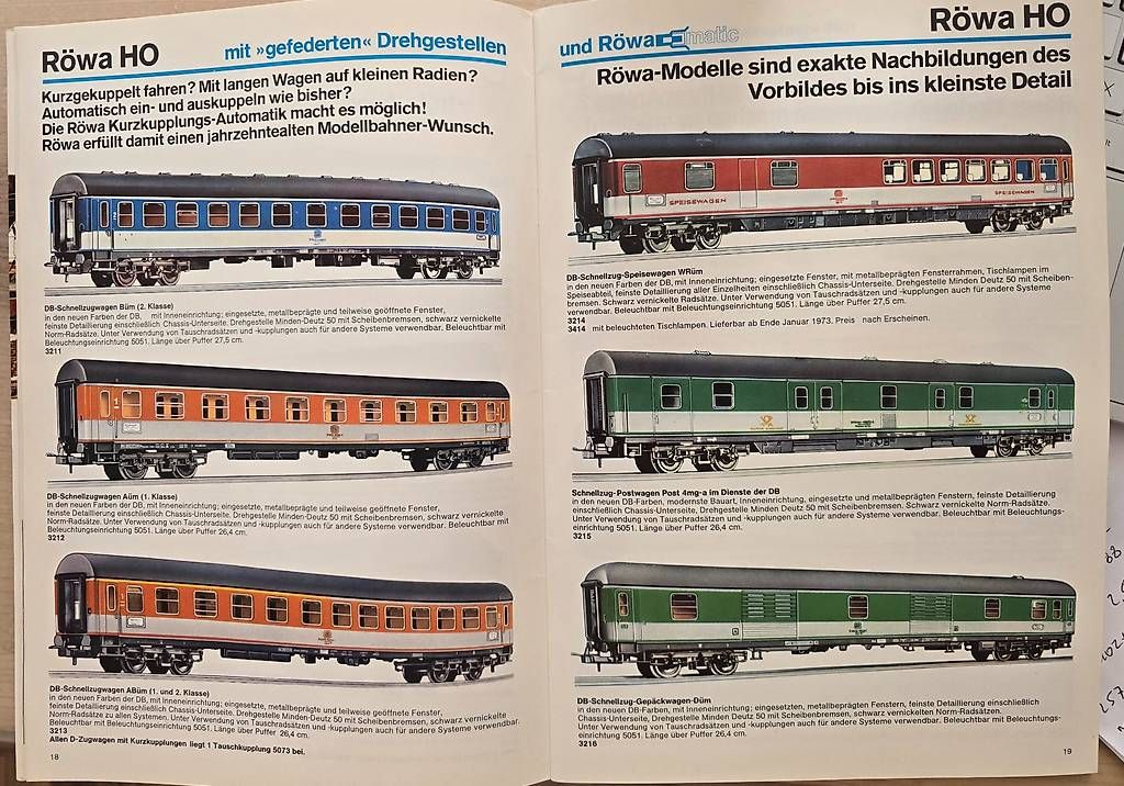 Riviste & Magazine: Röwa modelleisenbahnen 1972-73 – Usato da Lignières venduto da grisoux41 1