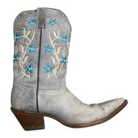 Rudel Rogers Boots Westernstiefel graublau Grösse 38