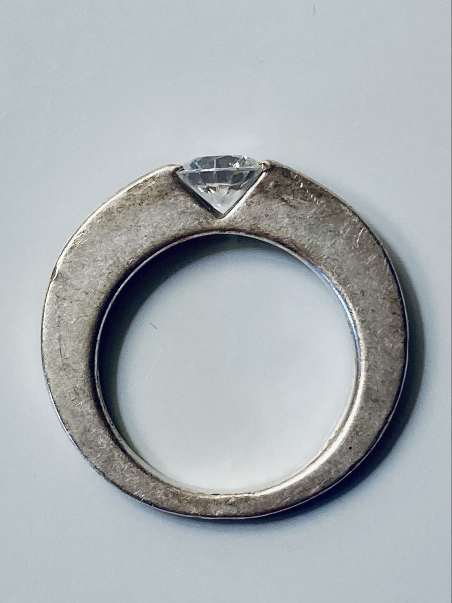 Anelli: Silberring 925 mit Zirkonia Grösse 54 – Usato da Basel venduto da elocin4791 2