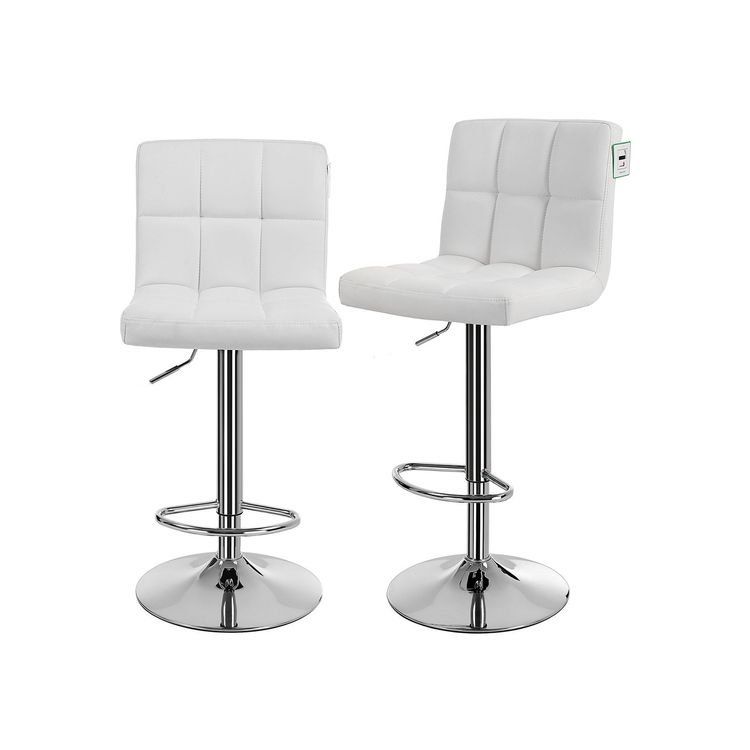 Sgabelli: Barhocker 2er Set mit Lehne robust weiss 115 cm SARAH – Nuovo e nell'imballaggio originale da Lachen SZ venduto da MAMORU-MOEBEL 1