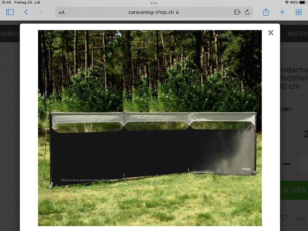 Paraventi: Windschutz Windshield Pro, 480 × 140 cm – Nuovo e nell'imballaggio originale da Seftigen venduto da Kadi61 4