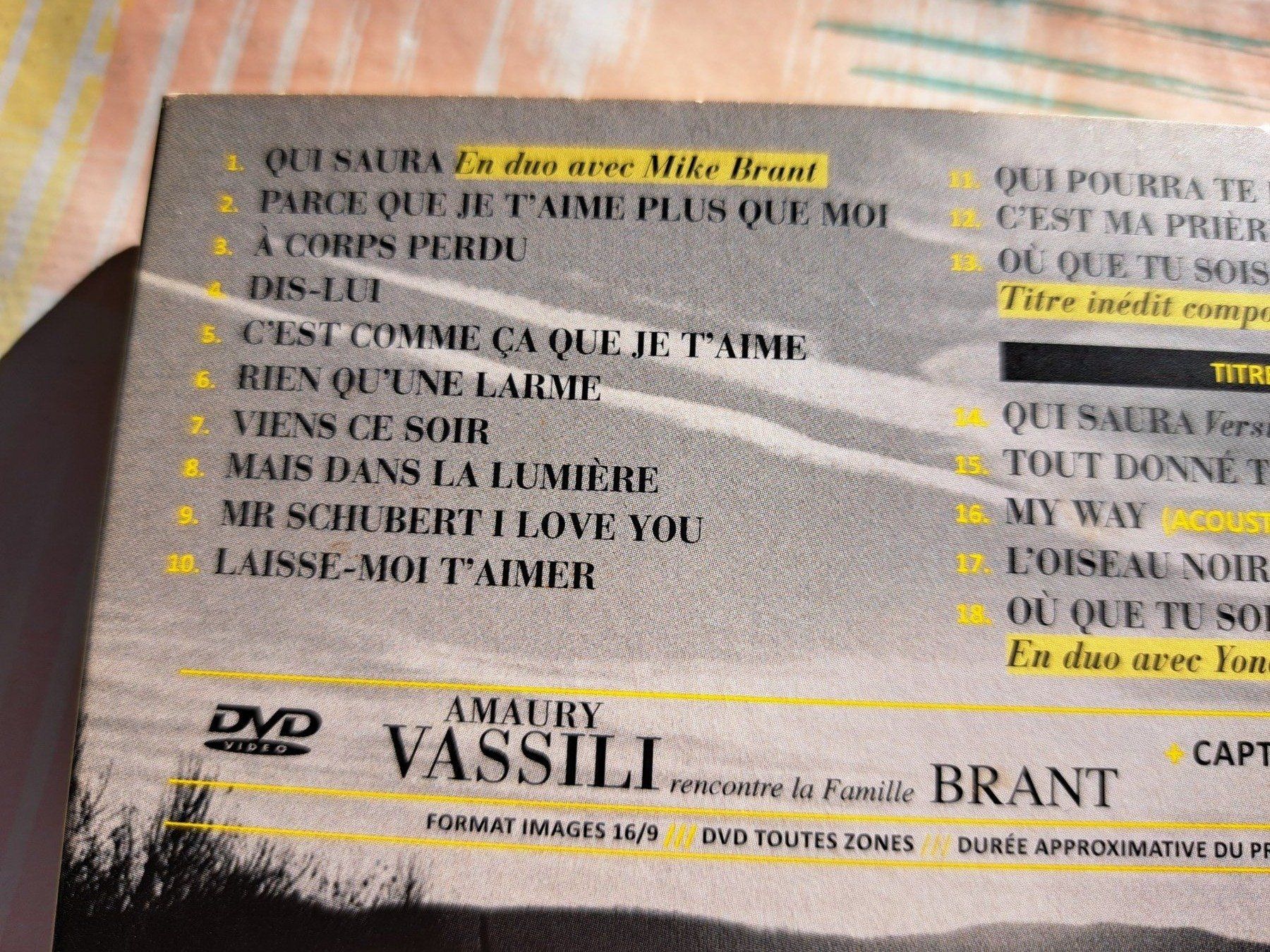 CD: CD Amaury Vassili chante Mike Brant – Usato da Pully venduto da bro_n52j 3