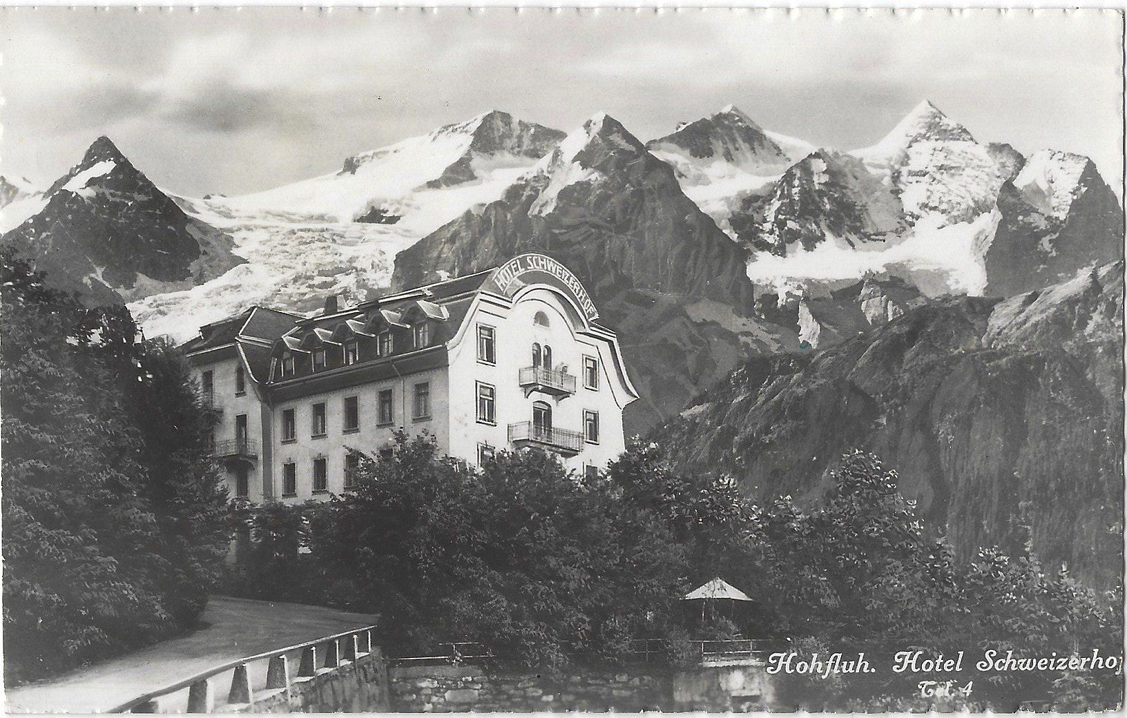 Cartoline postali: Hohfluh.   Hotel  Schweizerhof  Tel. 4 – Usato da Bütschwil venduto da Jackson1A