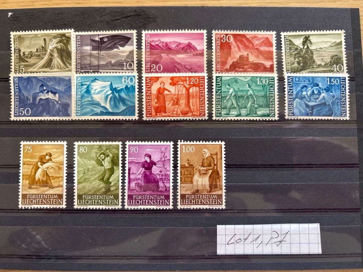 Tutti i francobolli: Briefmarken Liechtenstein diverse Werte – Usato da Gersau venduto da Mysuru2001