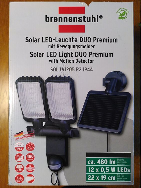 Solar LEDLeuchte mit Bewegungsmelder Kaufen auf Ricardo