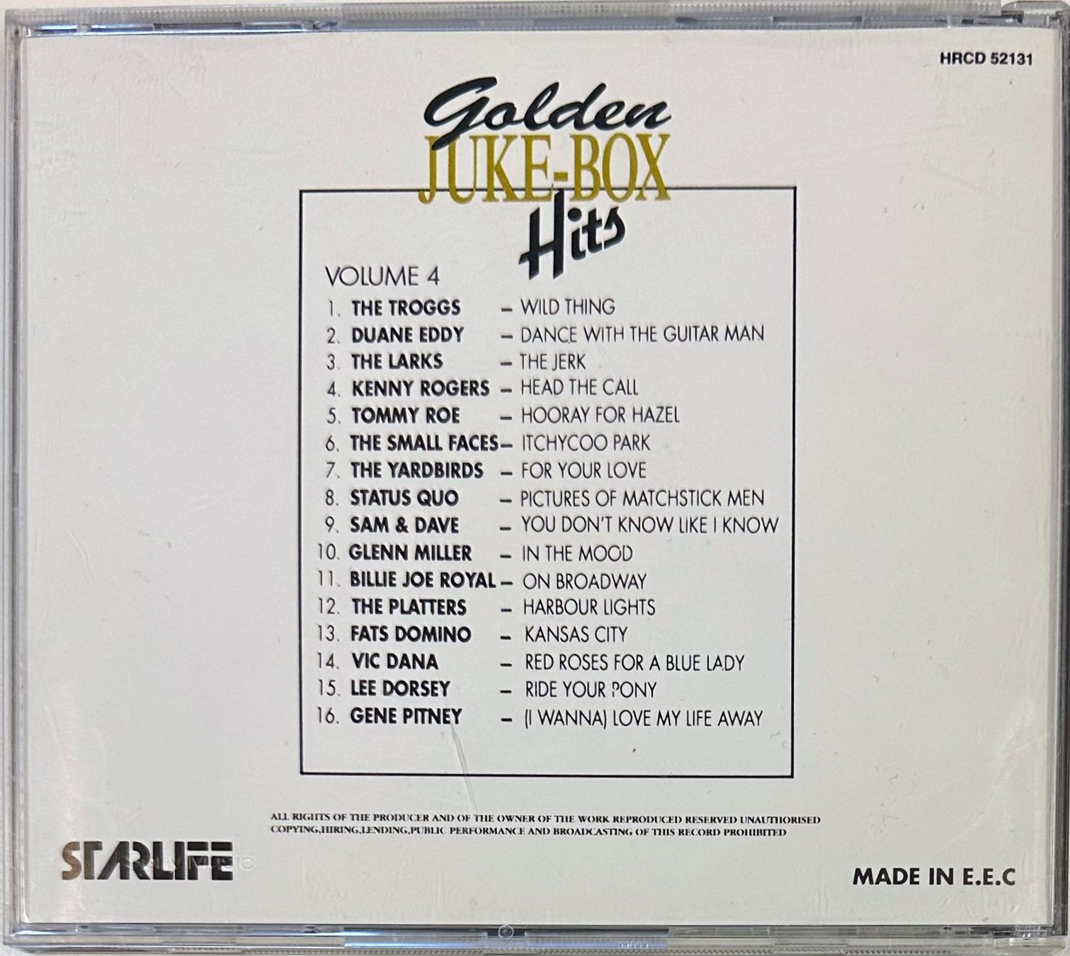 CD: The Golden Juke-Box Hits Volume 4 – Usato da Martigny venduto da jereq 1