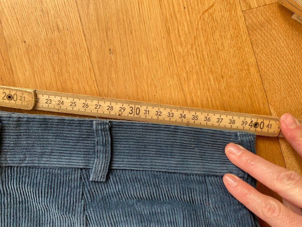 Pantaloni: schöne Manchester/Cord Hose Blau – Usato da Zürich venduto da Lauraflor 6