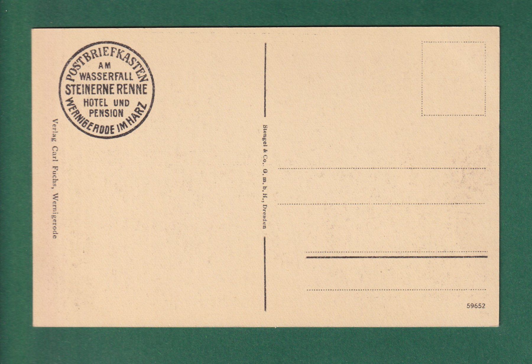 Cartoline postali: STEINERNE RENNE im Harz – Usato da Pully venduto da nicecards-shop 1
