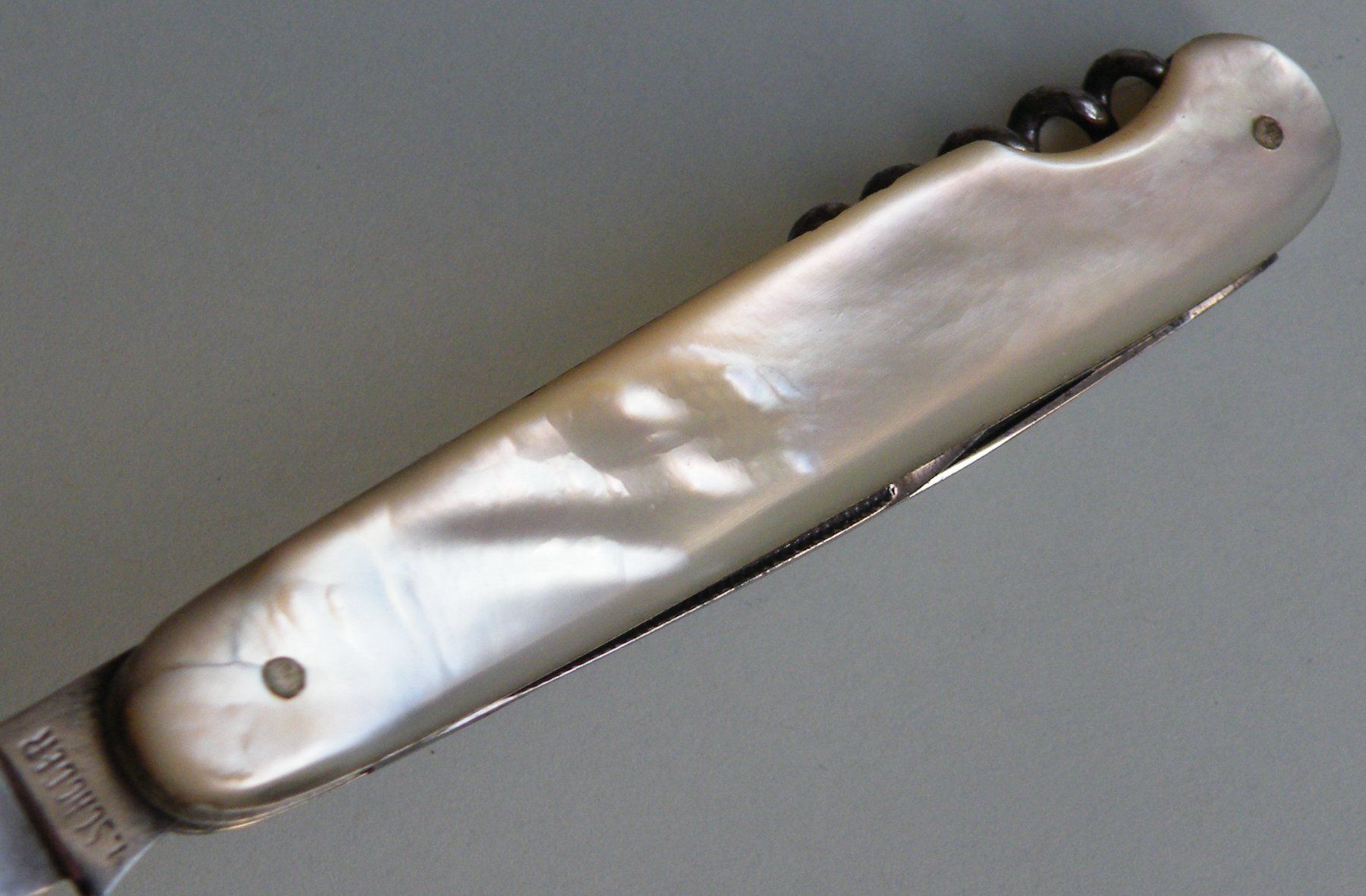 Couteaux de poche: F. SCHODER Thun Taschenmesser Sackmesser Perlmutt Perlmutter – D'occasion à Zürich par Turta 7