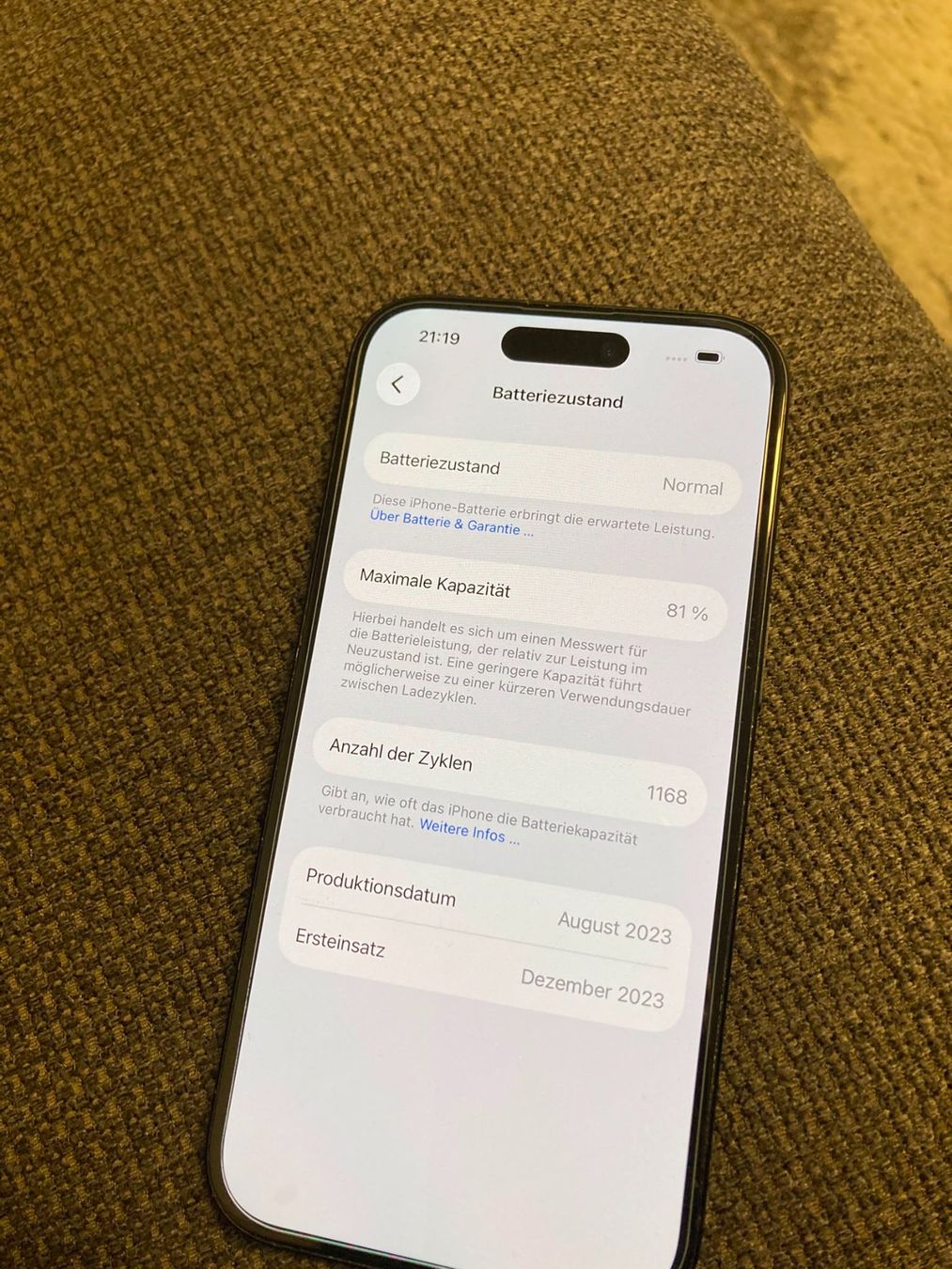 Apple Portables: iphone 15 – D'occasion à Schaan par meh_zd8z 3