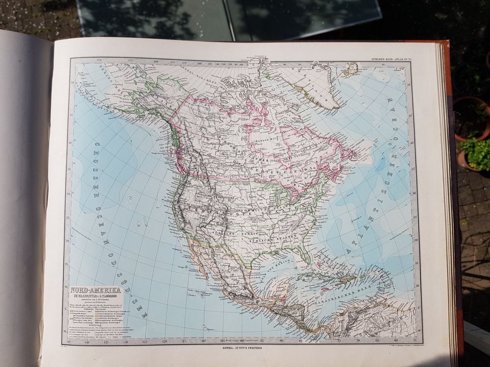 Stieler's Hand-Atlas, von Adolf Stieler ca. 1882 bis 1892 | Kaufen auf ...