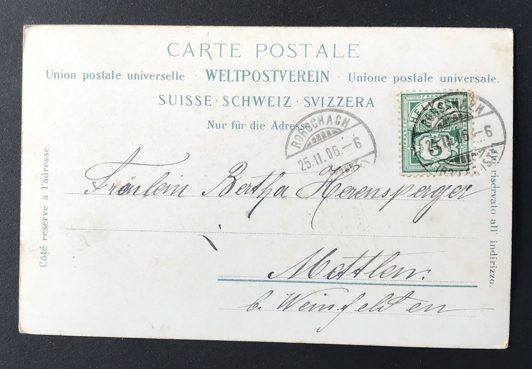 Cartoline postali: ANTIKE AK RORSCHACH – Usato da Ostermundigen venduto da wini63 1