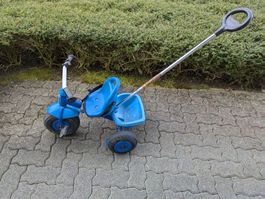 Dreirad Kettler blau mit Schiebestange