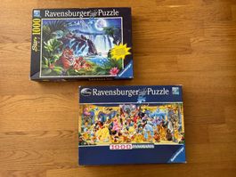2x Ravensburger Puzzles 1000 Teile