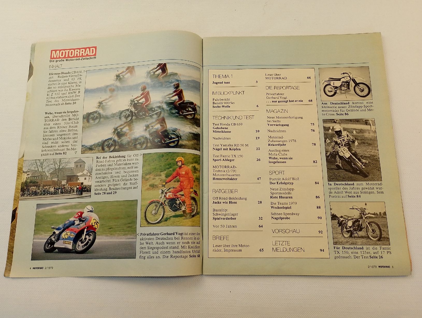 Zeitschriften & Magazine: MOTORRAD Zeitschrift, 24. Januar 1979 – Gebraucht aus Basadingen von Class-X_Parts 1