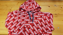 Tommy Jeans All Over Hoodie Racing Red/Multi Gr. XXL