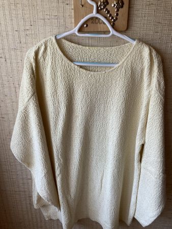 Pullover gelb 100% Baumwolle