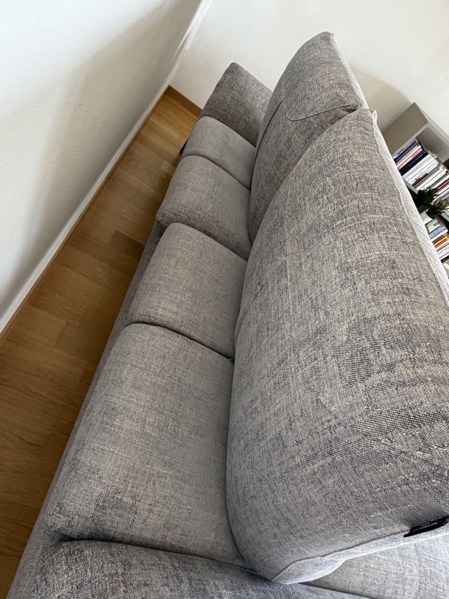Divani: Nicoletti Sofa CHAMONIX grau Leine – Usato da Zug venduto da Katenths 8