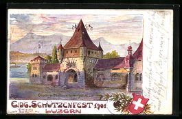 Luzern, Eidg. Schützenfest 1901, Empfan