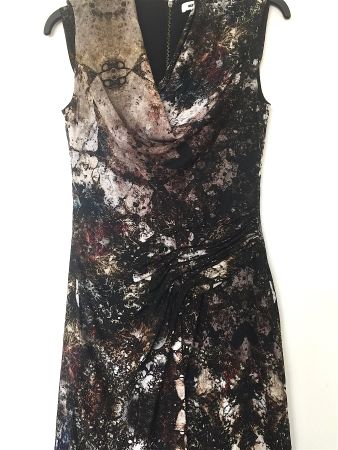 Vintage Helmut Lang Kleid Seide, Gr. 2 / 34, NEU