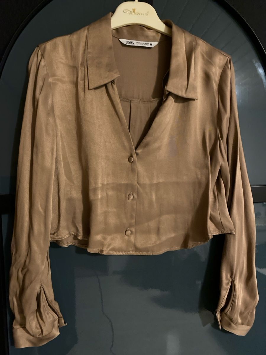 Zara Blusen: Zara Damen Bluse, Satin Optik, Gr. XS – Neu (gemäss Beschreibung) aus Sitterdorf von SecondHandRe