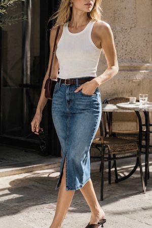 Current Elliott High Waist Jeansrock - Gr. XS