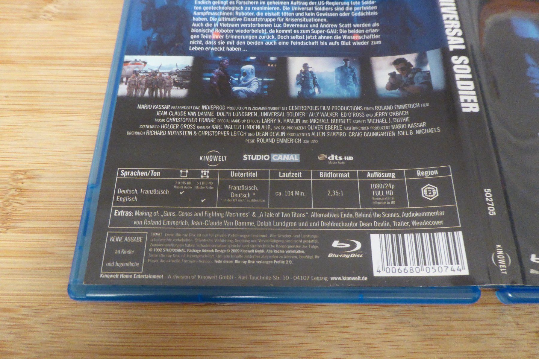 Alle DVDs: Bluray Universal Soldier – Gebraucht aus Allschwil von Summelsarium 2